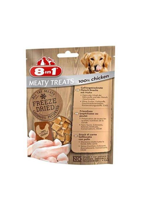 8in1 8 In 1 Freeze Dried Tahılsız Tavuklu Kurutulmuş Köpek Ödülü 50 Gr