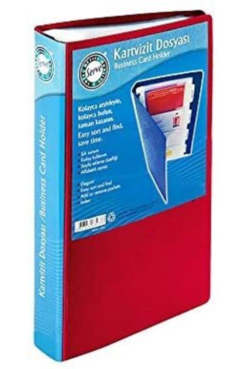 Serve Kartvizitlik 240lı Kırmızı Sy-6024