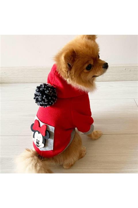 Kemique Atheletique Sevimli Fare Kırmızı Köpek Süeteri Köpek (2xLarge / 5,5 - 8 kg )