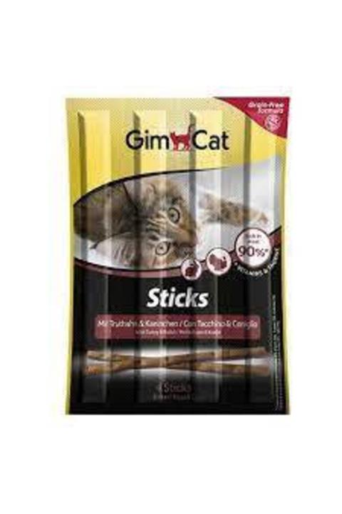 Gimcat Sticks Hindili & Tavşanlı Kedi Ödül Çubukları 4 Parça
