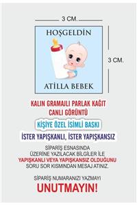 LİVALÜKS Etiket, Kız Ve Erkek Bebek Doğum, Yaş, Mevlüt Magnet Ve Şişe Etiketleri