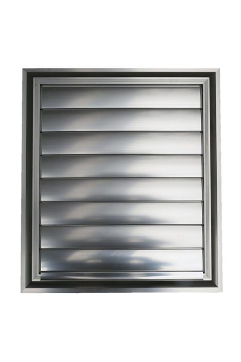 Temmenfez 60*36  Alüminyum Parlak Eloksal Menfez, Panjur - Yüzeysel Yapıştırma