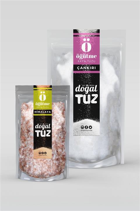 Doğaltuz 1+0,5 Tadımlık Set 3 - 1 kg Öğütme Çankırı + 0,5 kg Öğütme Himalaya