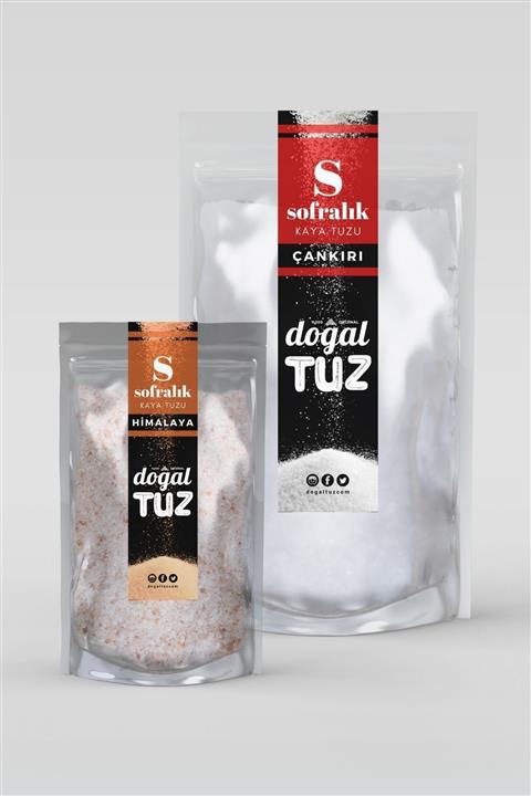 Doğaltuz 1+0,5 Tadımlık Set 5 - 1kg Sofralık (çankırı) + 0,5 Kg Sofralık (himalaya) - Doğal Tuz