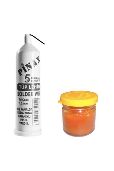 fitfiyat Pinax 5 Kanal Lehim Teli Ve Lehim Pastası Leyim Pasta Tel