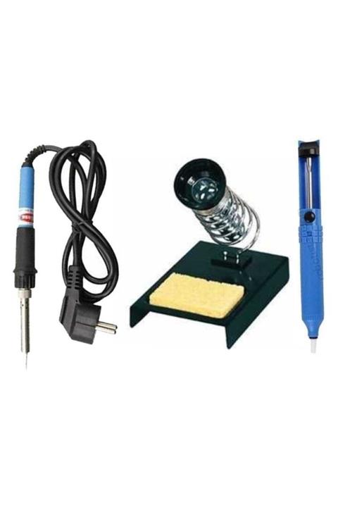 Winboss 60w Kalem Havya Lehim Makinesi Tamir Seti Kalemi 60w Kalem Havya+lehim Pompası +havya Standı