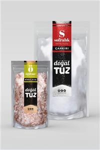 Doğaltuz 1+0,5 Tadımlık Set 6 - 1kg Sofralık (çankırı) + 0,5 Kg Öğütme (himalaya)