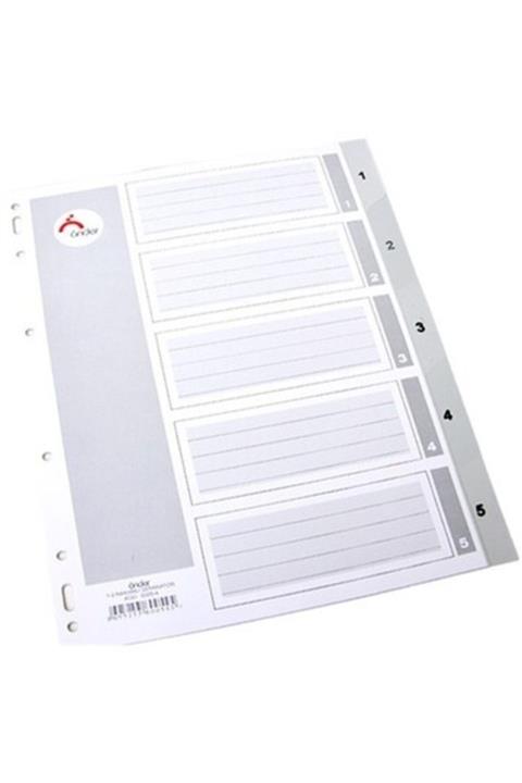 Önder Beyaz Rakamlı Separatör