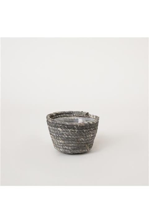 Chakra Phila Saksı 12x9 Cm Koyu Bej