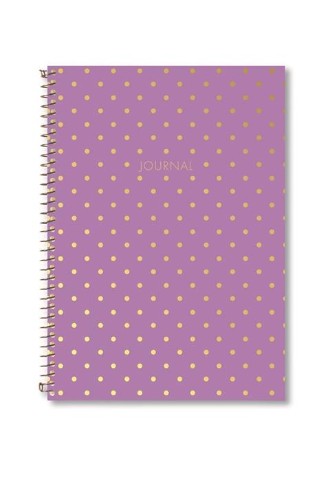 Le Color Sert Kapak Spiralli Noktalı Defter 17x24 Shıne
