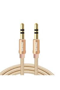 Philips Swa5010c 3.5mm Örgülü Aux Ses Kablosu Gold