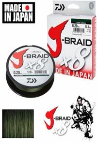 DAIWA J-braid X8 Dark Green Olta Misinası 150mt 0.18mm