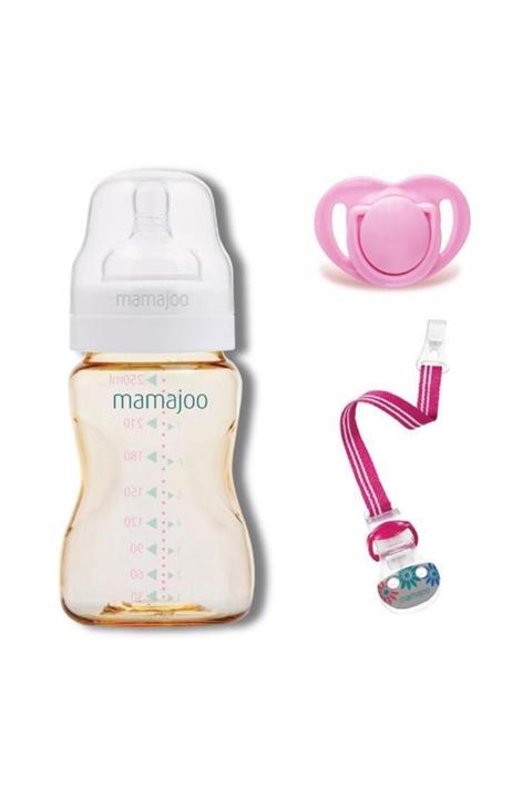 Mamajoo Unisex Bebek  Pembe Mini Hediye Seti 250 ml
