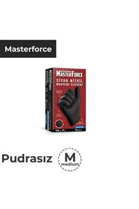 MasterForce Master Force Kalın Siyah Nitril Eldiven 50 Adet M Beden