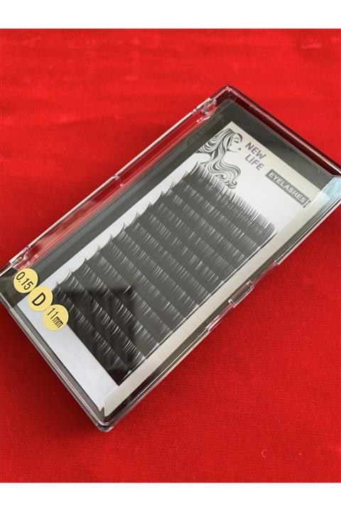 New Life Ipek Kirpik Tekli D Kıvrım 0,15 Kalınlık 11mm Uzunluk