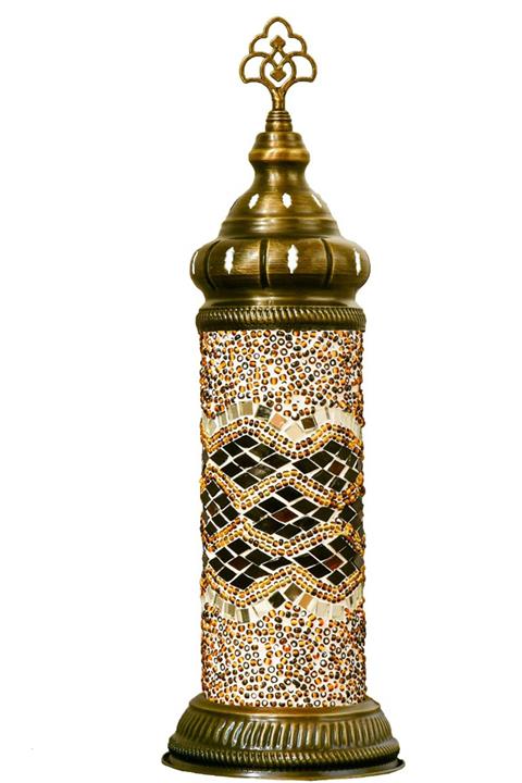 GiftlandCollection Silindir Otantik Mozaik Lamba
