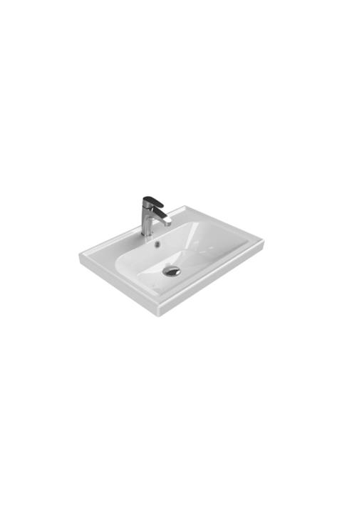 TURKUAZ Cerastyle Frame 60 X 45 Cm Etajer Uyumlu Lavabo