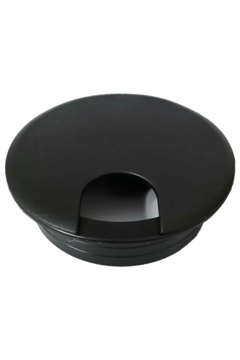 Aska Ticaret Masa Üstü Kablo Kanalı Deliği Kapağı Siyah Çap: 6 Cm