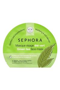 SEPHORA Kağıt Yüz Maskesi Yeşil Çaylı - Tazeleyici Ve Matlaştırıcı