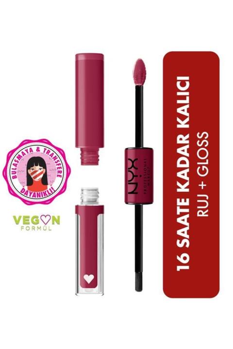 NYX Professional Makeup Shine Loud High Shine Lip Color Goal Getter - Dudak Parlatıcısı