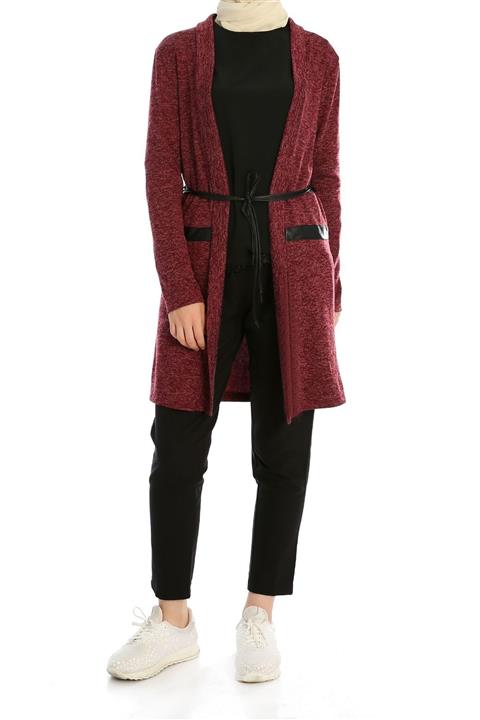 Miostil Ases-deri Kuşaklı Hırka