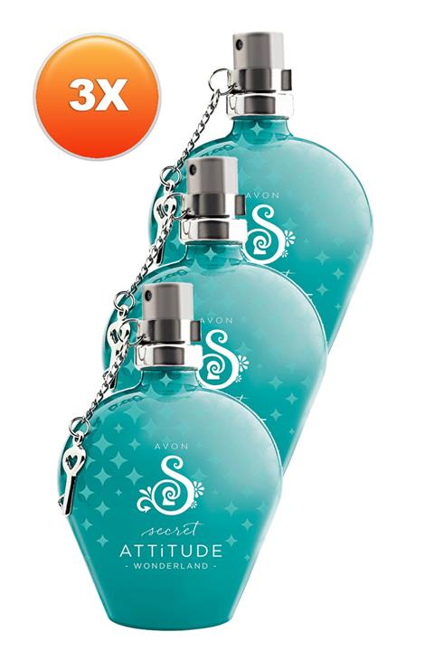 AVON Secret Attitude Wonderland Kadın Parfüm Edt 50 ml 3'lü Set 5050000103749