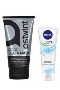 Nivea Ostwint Soyulabilir Siyah Maske 150ml ve Soft Nemlendirici Tüp Krem 75ml
