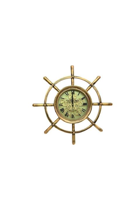 EVİMTATLIEVİM Çarklı Metal Dümen Duvar Saati 70cm