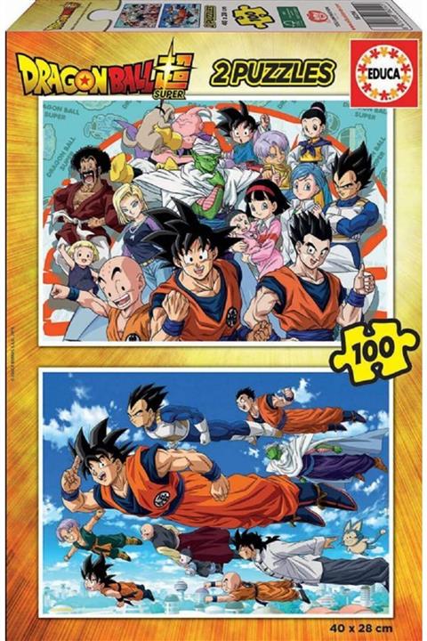 Educa Puzzle Educa 2x100 Parça Dragon Ball Z Erkek Çocuk Puzzle
