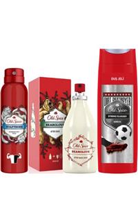 Old Spice Wolf Thorn Deodorant + Bear Glove Tıraş Losyonu + Strong Slugger Duş Jeli Erkek Bakım Seti