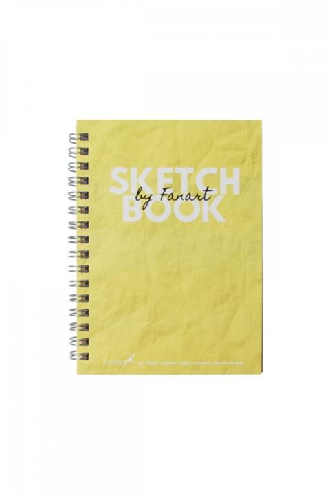 Fanart Academy Sketchbook A6 Spiralli Eskiz Defteri Sarı Kapak