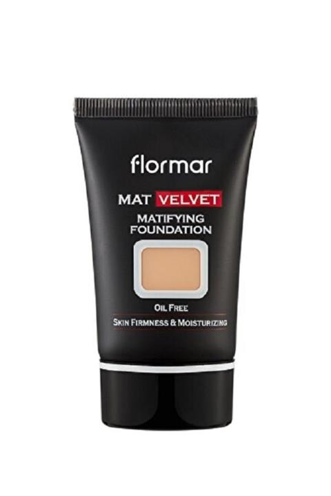 Flormar Mat Velvet Matıfyıng Foundatıon Mat Görünüm Veren, Yağsız Fondöten V205\nvanılla