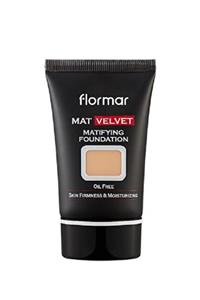 Flormar Mat Velvet Matıfyıng Foundatıon Mat Görünüm Veren, Yağsız Fondöten V205\nvanılla