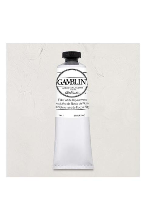 GAMBLIN COLORS Gamblın Artıst Grade Oıl Colors 37ml Flake Whıte Replacement