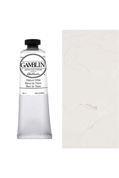 GAMBLIN COLORS Gamblın Artıst Grade Oıl Colors 37ml Tıtanıum Whıte