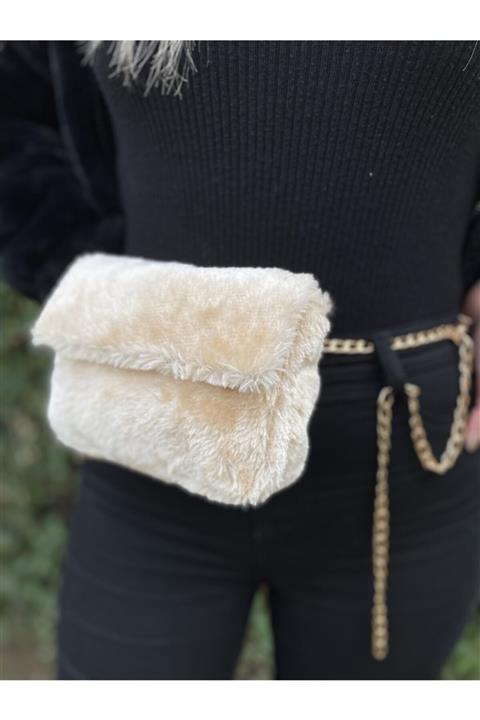 Celeps Çanta Peluş Bel Çantası