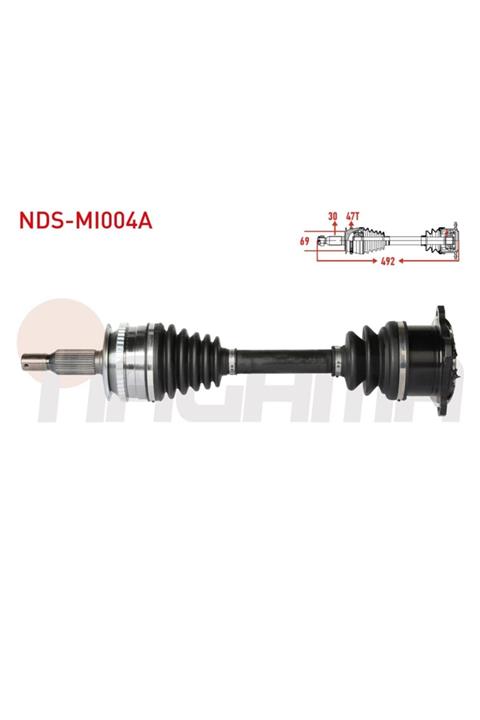 ÖZGÜÇYEDEK Komple Aks Sag On Abslı 47 Dıs Uzunluk 492mm Mıtsubıshı L 200 (kj_,kk_,kl_) 2.4