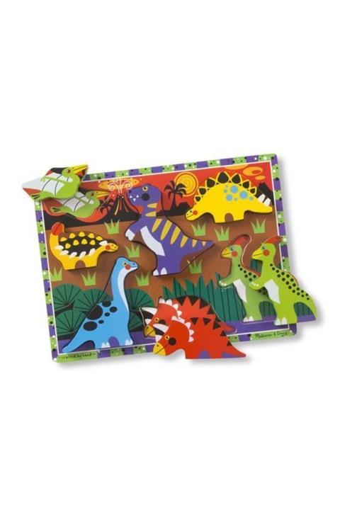 Melissa & Doug Melissa&doug Ahşap Tombul Yapboz - Dinozorlar