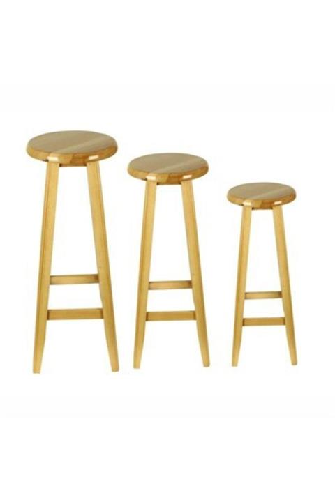 Fivi Plastik 80'lık Yuvarlak Tabure Açık Renkli