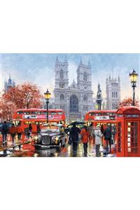 Hobigun Elmas Mozaik Tablo Diamond Painting 50x40 Londra Sokakları