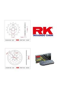 RK Ktm Duke 200 Rk X-Ring Zincir Dişli Set 520 Xso-14/41T(2012-2014)