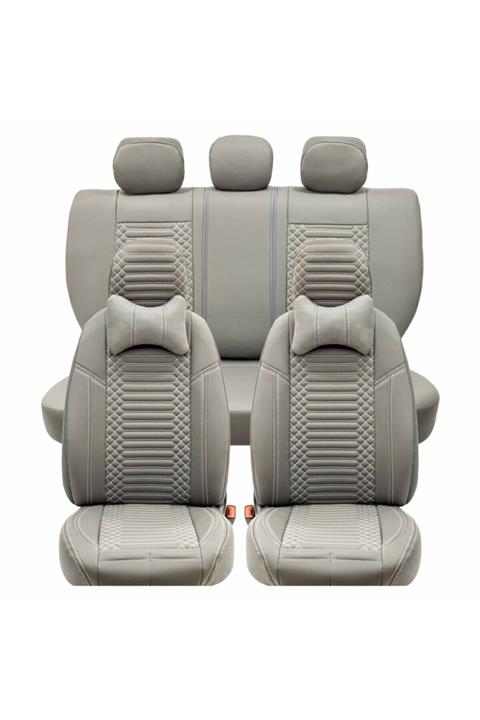 Stil Renault Clio 3 Uyumlu Lüks Deri Oto Koltuk Kılıfı Ön/arka Set