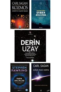 Betonsu Tasarım Carl Sagan Kozmos + Soluk Mavi Nokta + Kara Delikler + Evren Avucunda + Derin Uzay / 5 Kitap Set