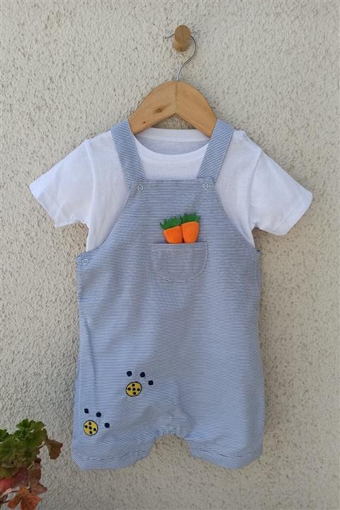 Babydonat Cepli Havuçlu Erkek Salopet 3 / 18 Ay