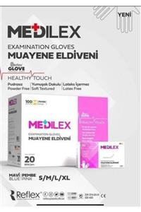 Reflex Medilex Muayene Eldiveni S Beden Pembe Renk Pudrasız