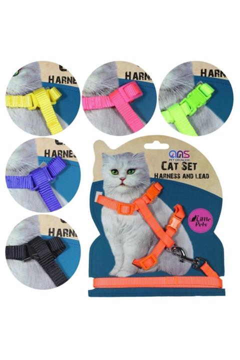 Ans Kedi Göğüs Bel Boyun Gezdirme Tasması 120 Cm Yeşil