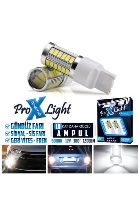 C9 T20 W21 7440 Canbus Sinyal Sis Gündüz Farı Geri Vites Fren Ampülü