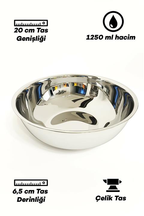 Kanguru Shopping mall Xl Büyük Boy Paslanmaz Çelik Mama Kasesi Kg-7221