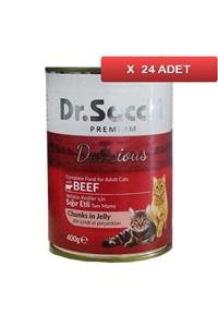 Dr. Sacchi Dr.sacchi Konserve Sığır Etli Kedi Konservesi 400gr (24 Tane)