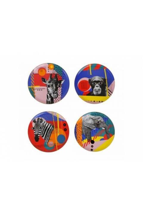 Porland Wild Life Servis Tabağı 28 Cm 4 Parça